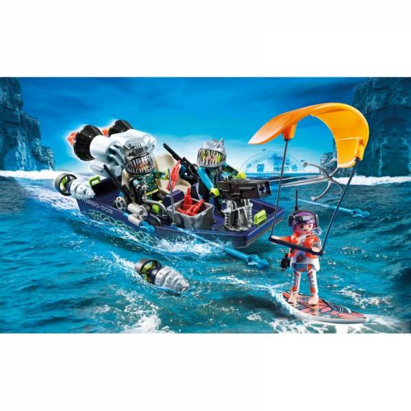 Playmobil 70006 Top Agents S.H.A.R.K Harpoon Boat